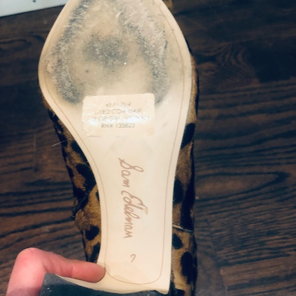 Sam Edelman, leopard ankle boots, size 7. - Picture 5 of 5